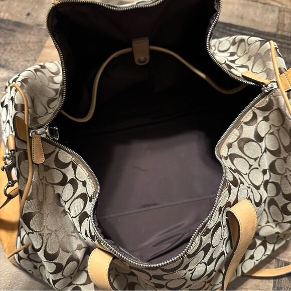 Coach Signature Duffle Travel Bag - Picture 6 of 11